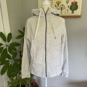All in motion Full Zip Hoodie Light Heather Grey Size Medium